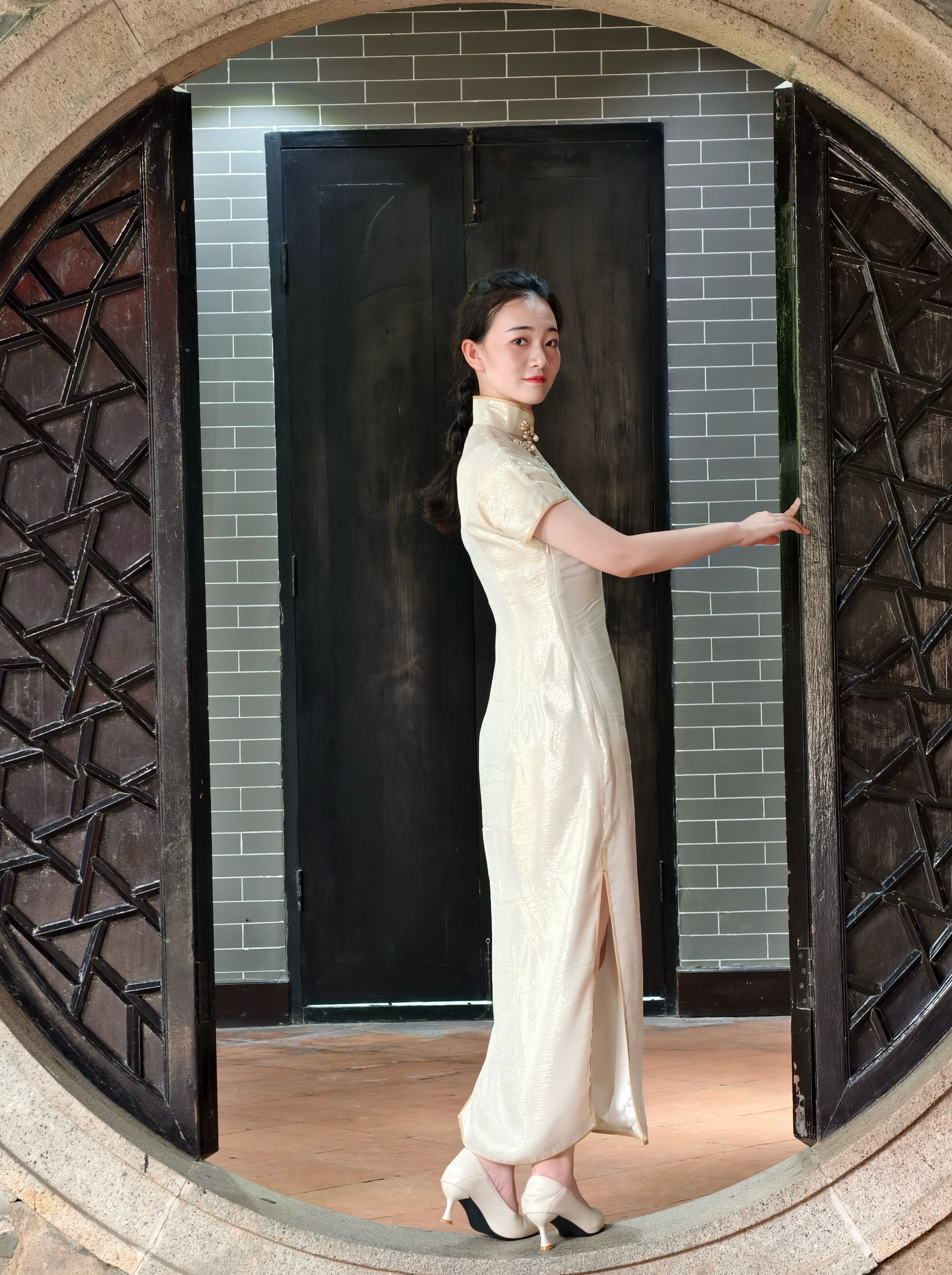 Qipao « Bai Liusu » , esprit shanghaïen des années 30