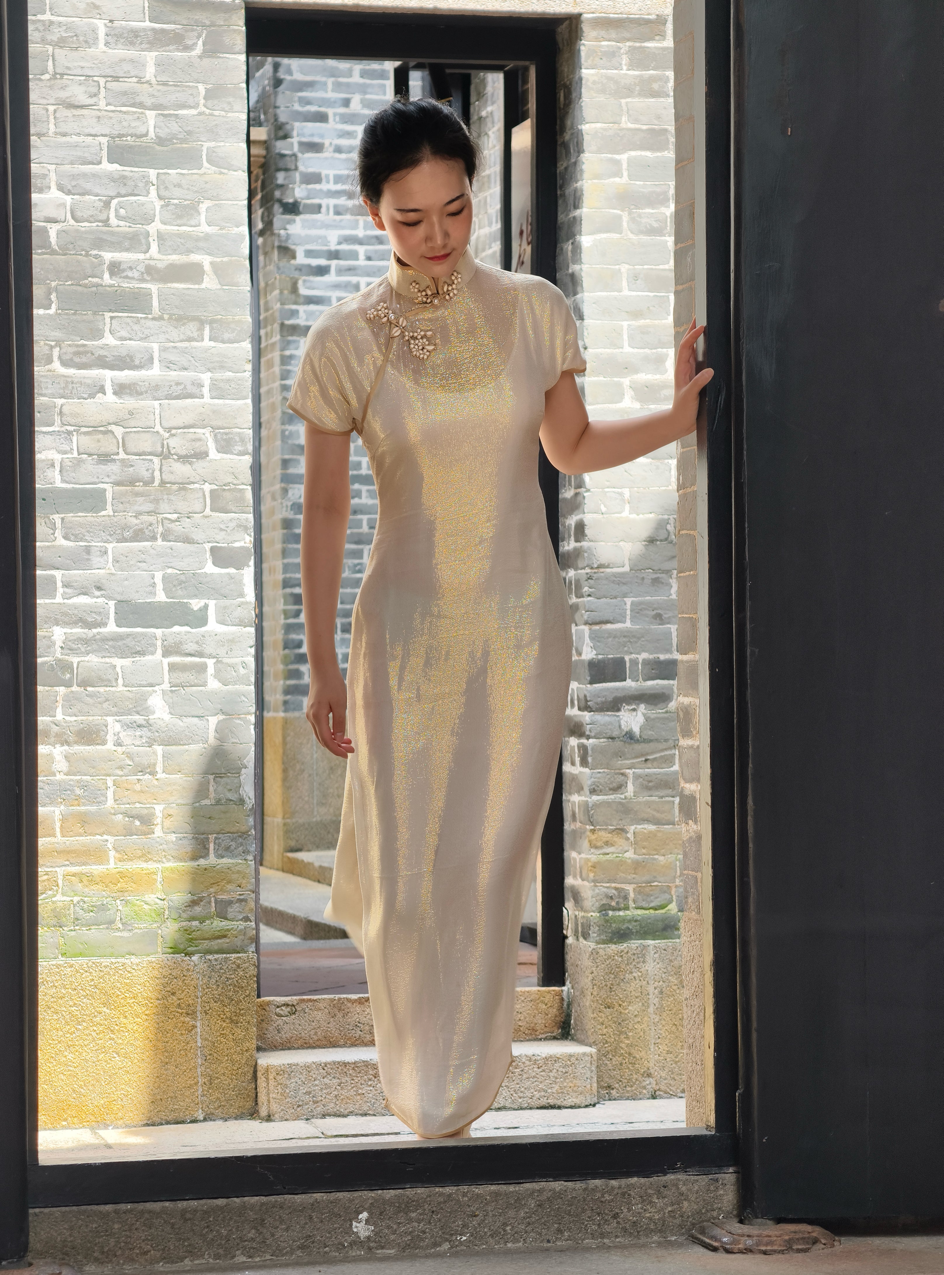 Qipao « Bai Liusu » , esprit shanghaïen des années 30