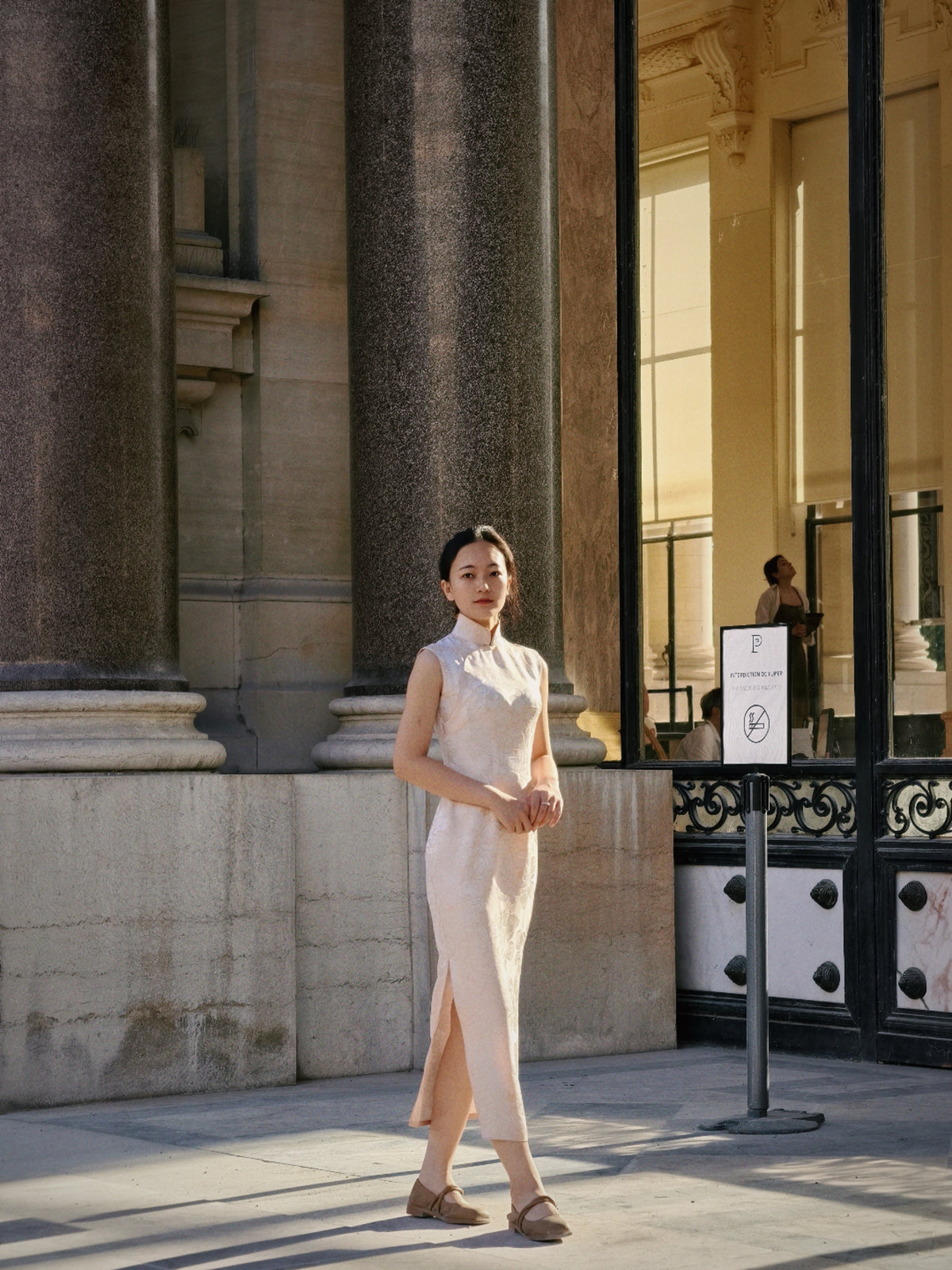 Qipao  « Pierre de Ronsard », esprit Hongkongais des années 60